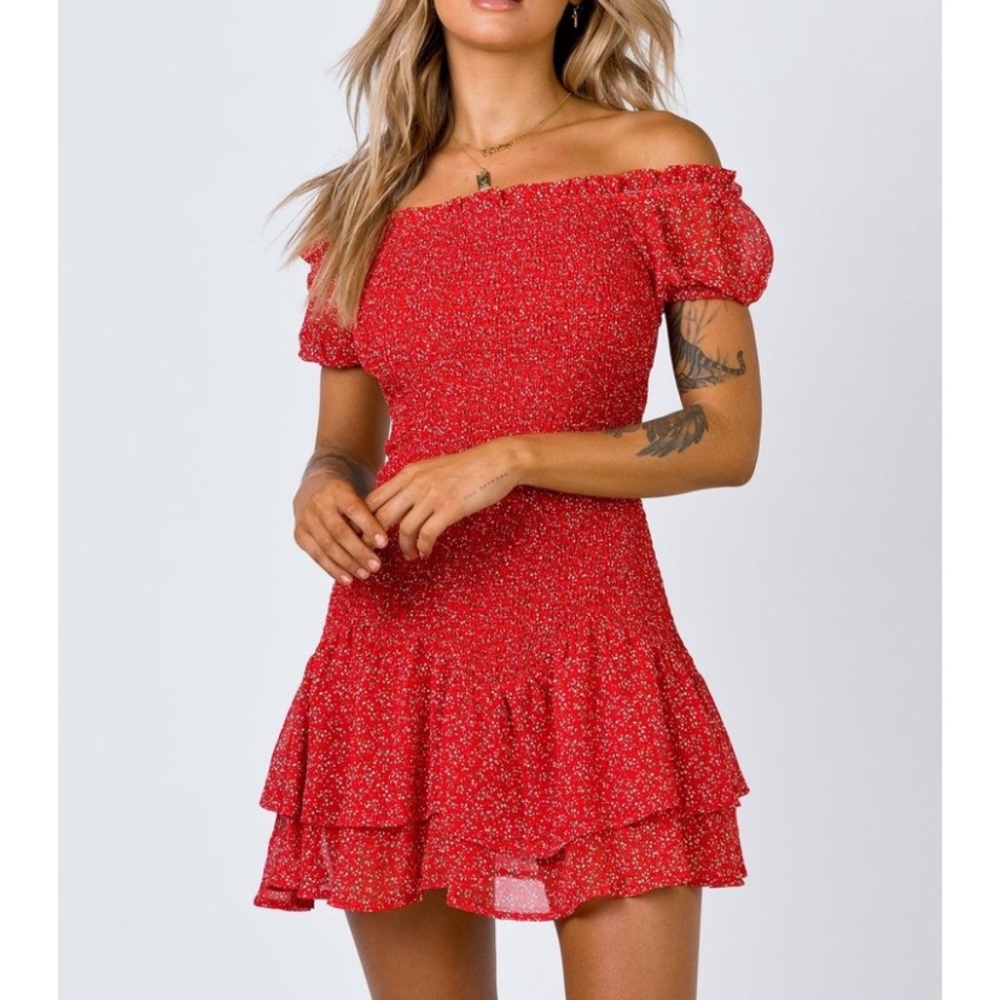 Red princess polly dress